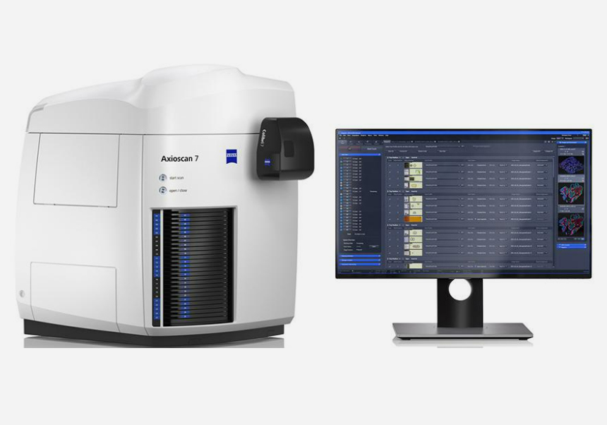 Invitación a la demostración del escáner de portas de ZEISS Axioscan 7